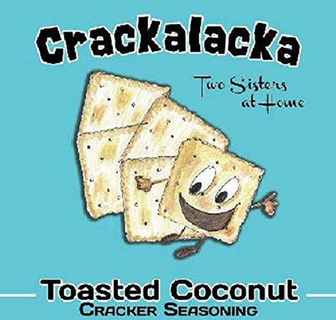 Toasted Coconut Flavor Crackalacka Saltine Cracker Seasoning - Single Pack & One Extra Large Zip Top Bag